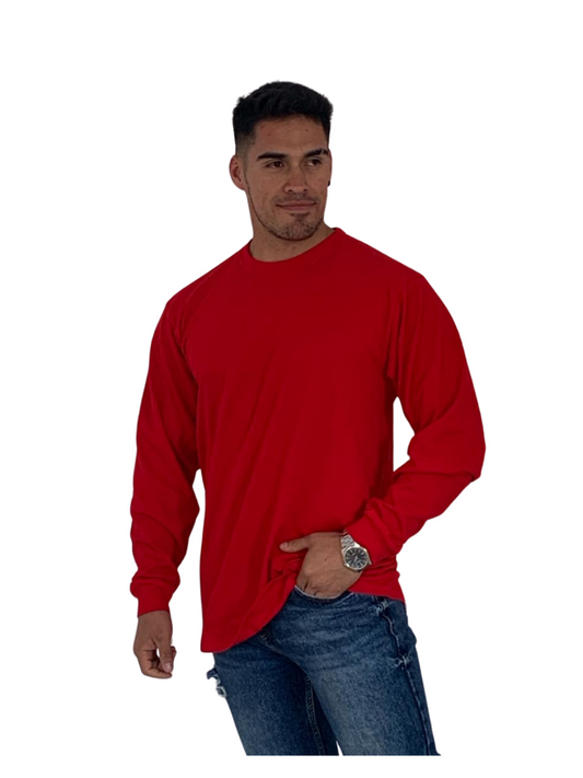 Camibuzo cuello redondo manga larga