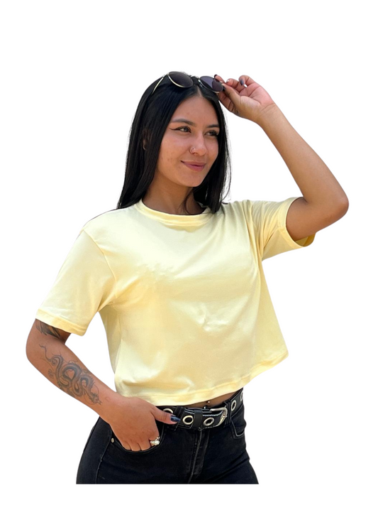 Crop Top piel durazno