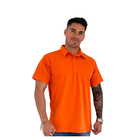 Camiseta polo Caballero cuello camisero
