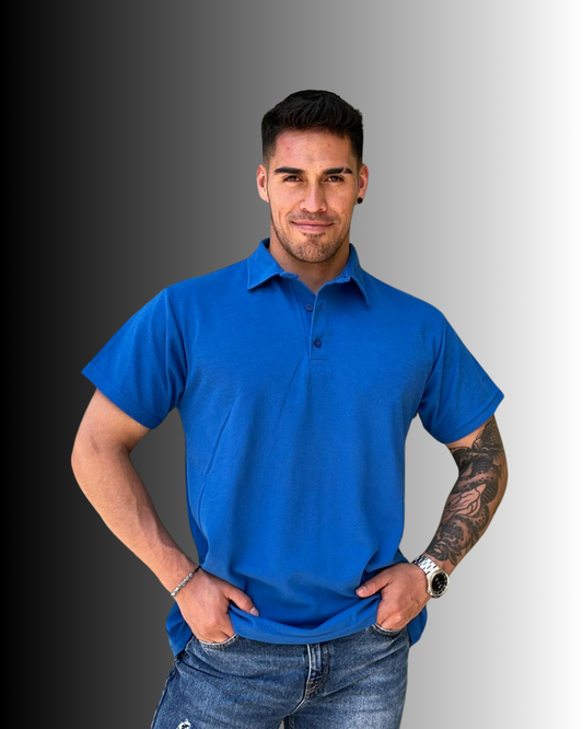 Polo cuello camisero