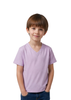 Camiseta infantil piel durazno cuello V