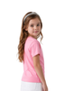 Camiseta infantil piel durazno cuello V