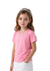 Camiseta infantil piel durazno cuello V