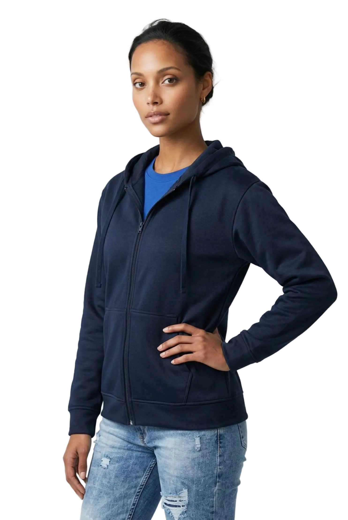 BUZO PERCHADO  CREMALLERA  UNISEX