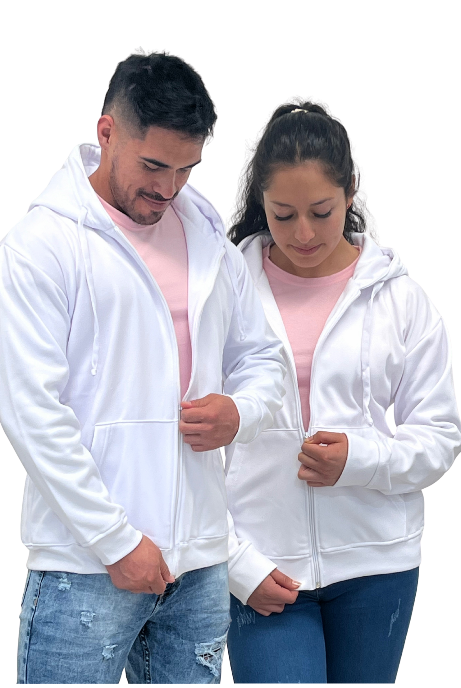 BUZO PERCHADO  CREMALLERA  UNISEX