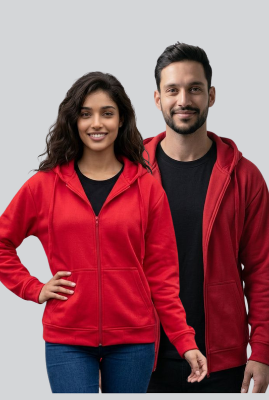 BUZO PERCHADO  CREMALLERA  UNISEX