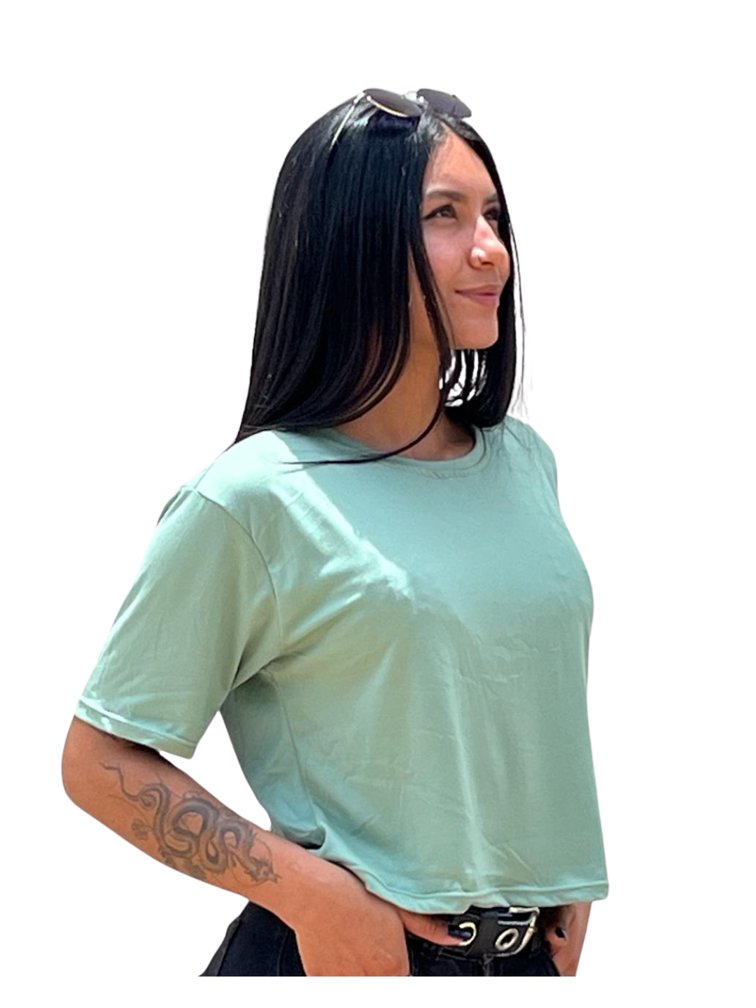 CROP TOP PIEL DURAZNO