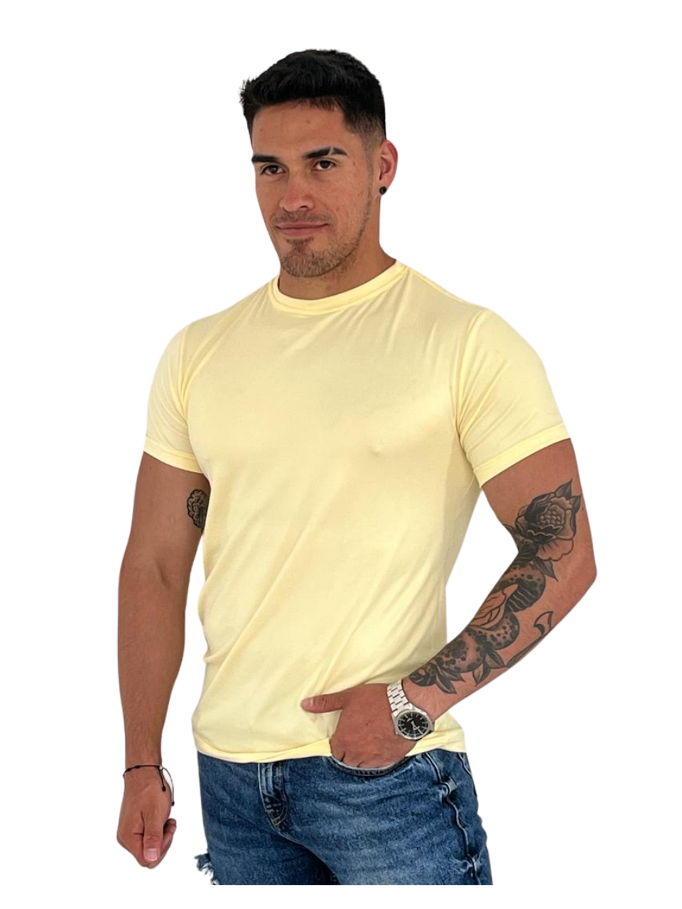 CAMISETA CUELLO REDONDO PIEL DURAZNO
