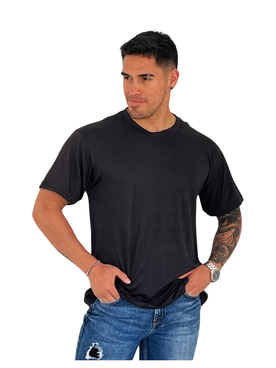 CAMISETA CUELLO REDONDO PIEL DURAZNO