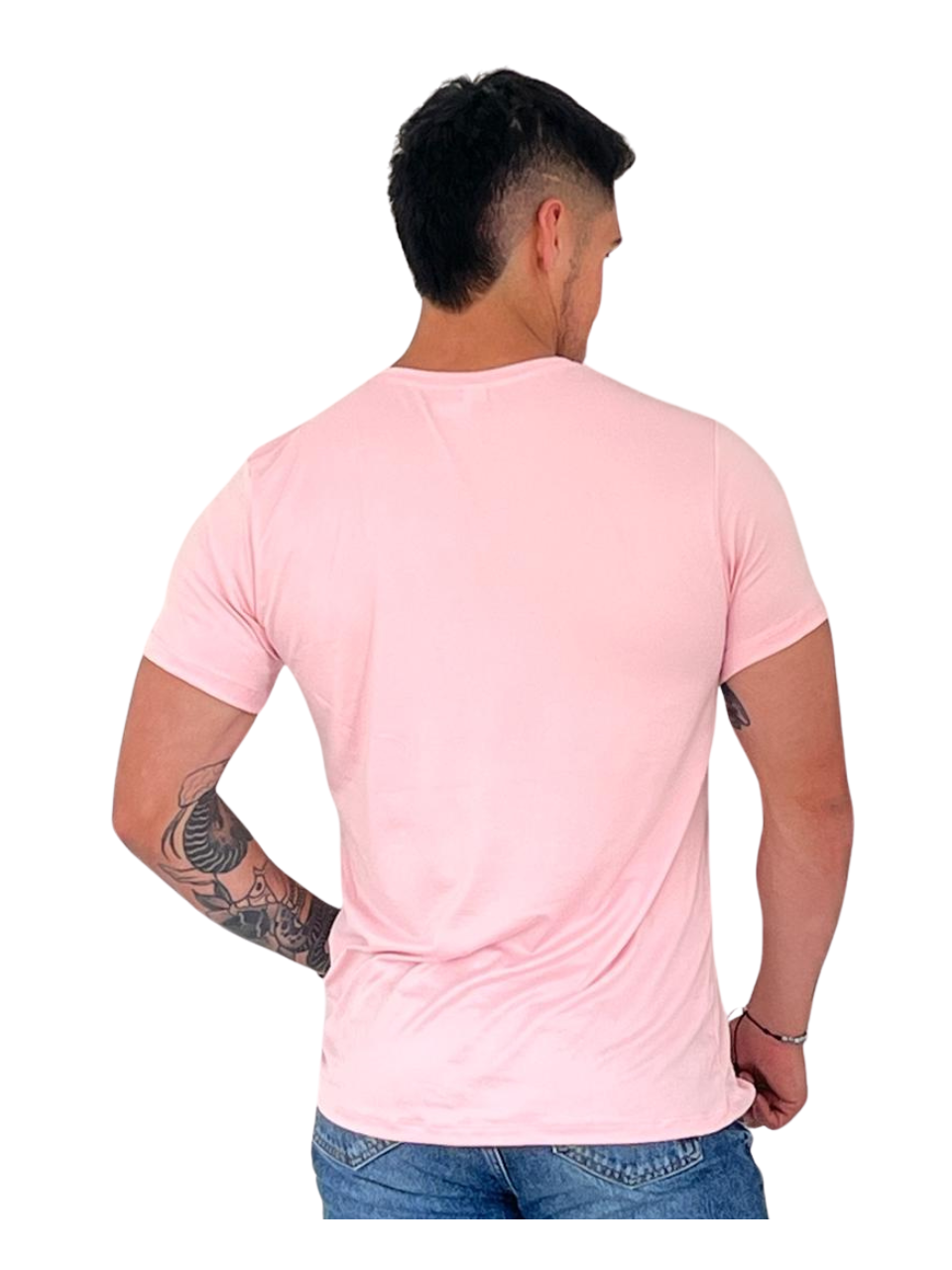 CAMISETA CUELLO REDONDO PIEL DURAZNO