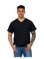 CAMISETA CUELLO V PIEL DURAZNO