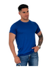 Camiseta hombre piel durazno cuello redondo blanco y negro