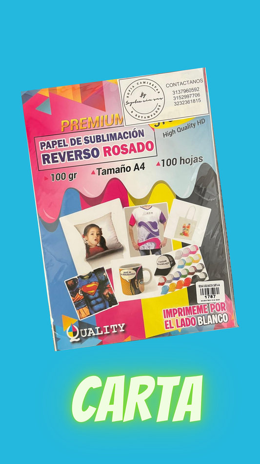 RESMA PAPEL SUBLIMACION A4