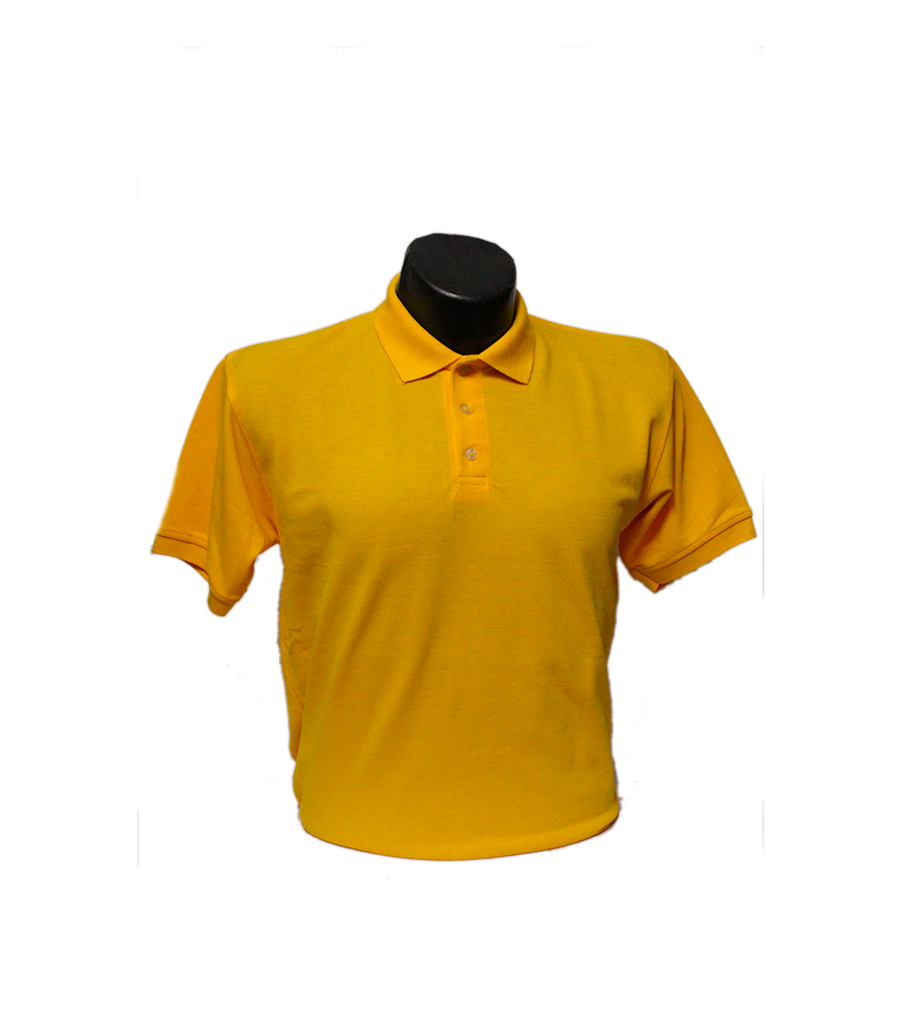 Polera top polo amarilla